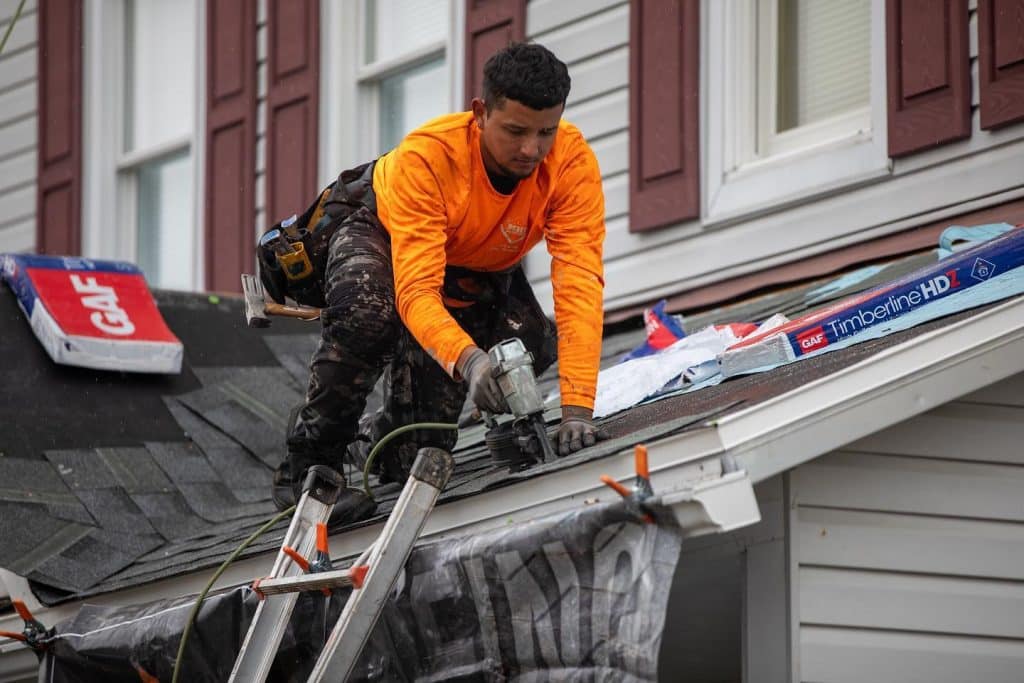 Shingle installation